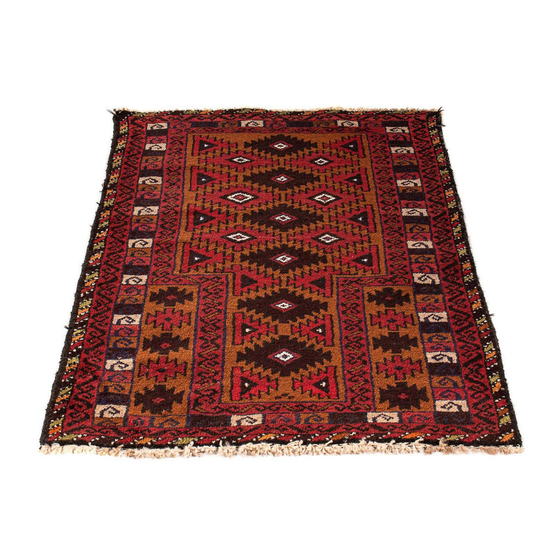 Belutsch Teppich 125 x 80 cm - dunkelrot