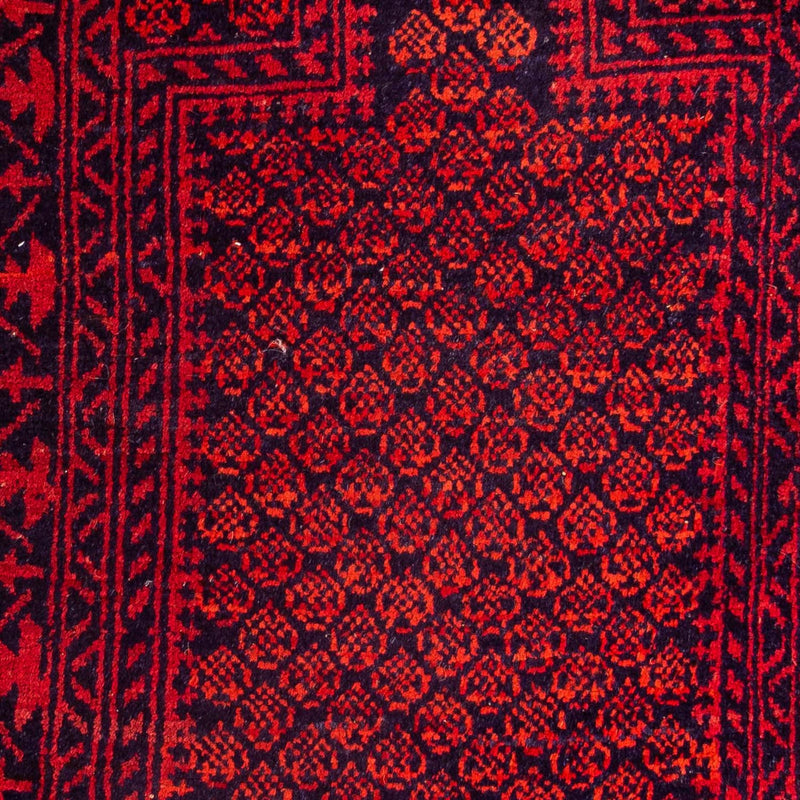 Tapis Belutsch - 132 x 79 cm - rouge foncé