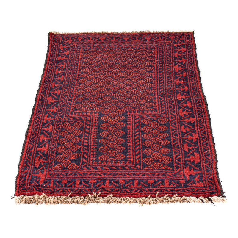 Tapis Belutsch - 132 x 79 cm - rouge foncé