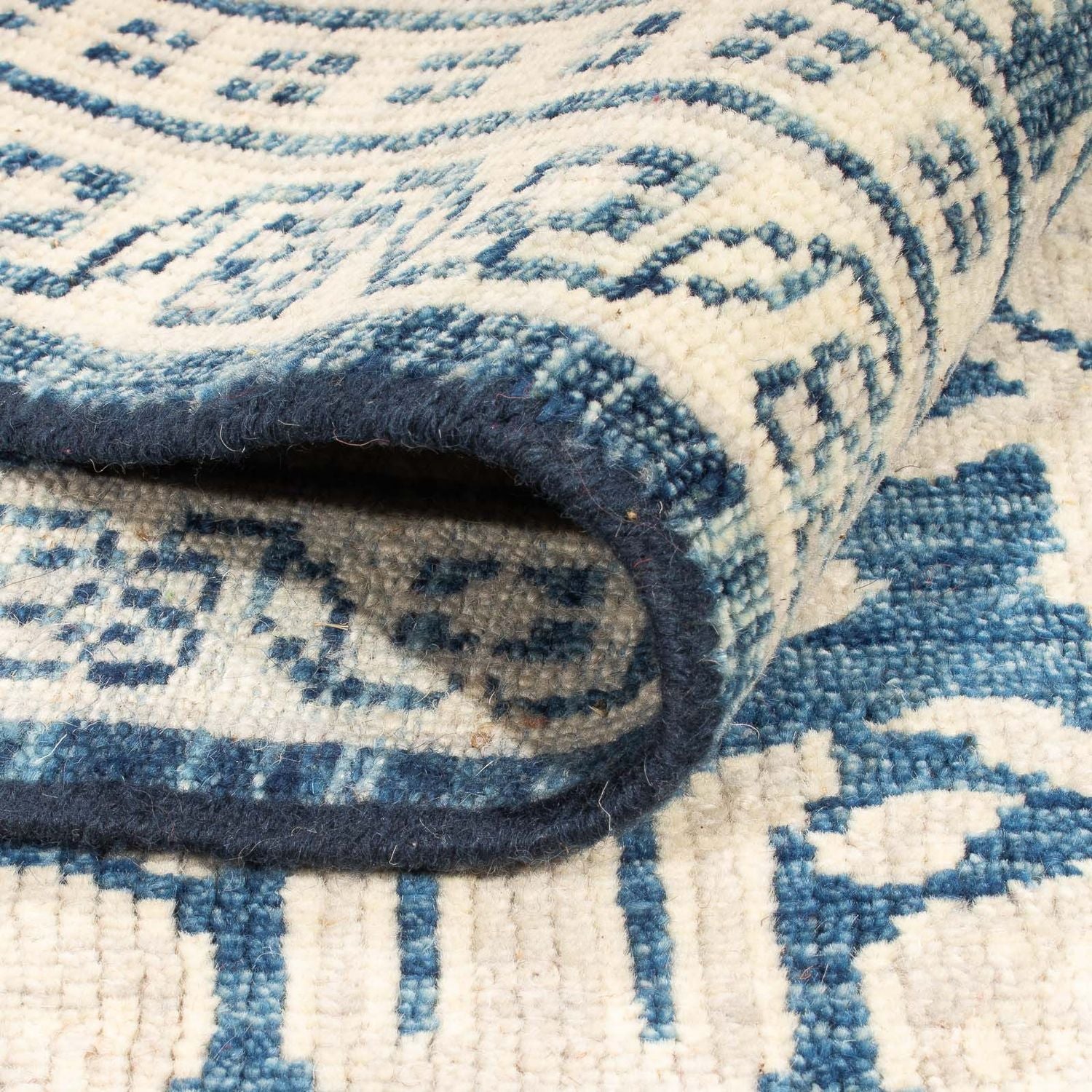 Tapis design - 279 x 185 cm - bleu foncé