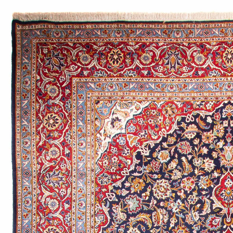 Tapis persan - Keshan - 362 x 267 cm - bleu foncé