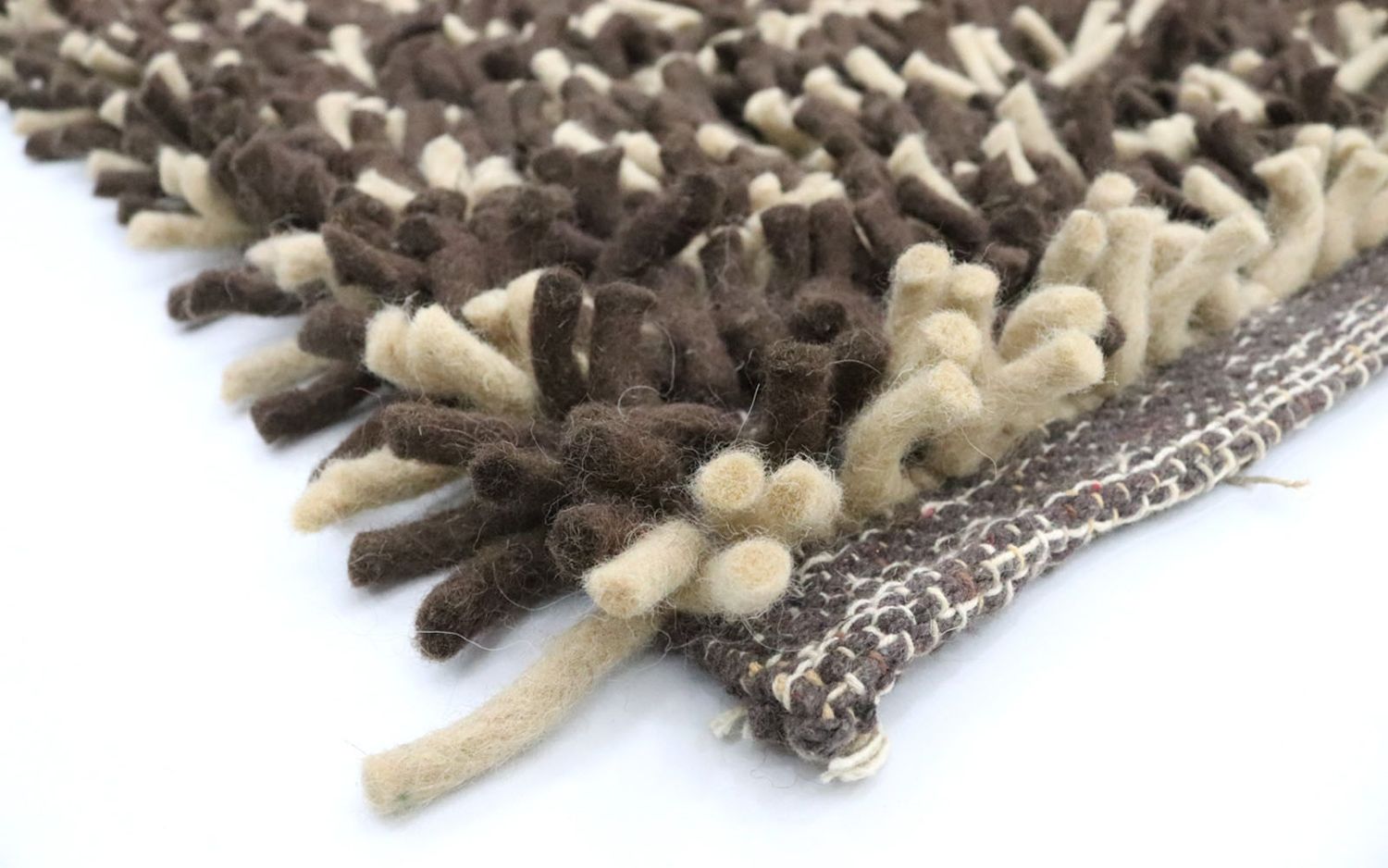 Tapis à poils longs - 198 x 129 cm - multicolore
