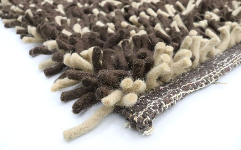 Tapis à poils longs - 198 x 129 cm - multicolore