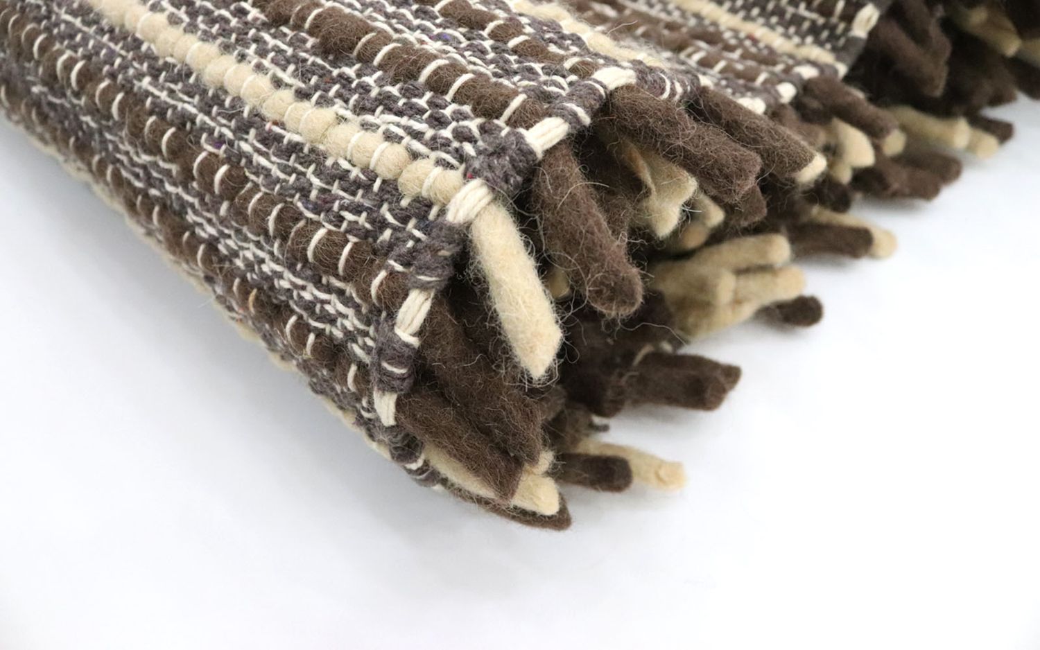 Tapis à poils longs - 198 x 129 cm - multicolore