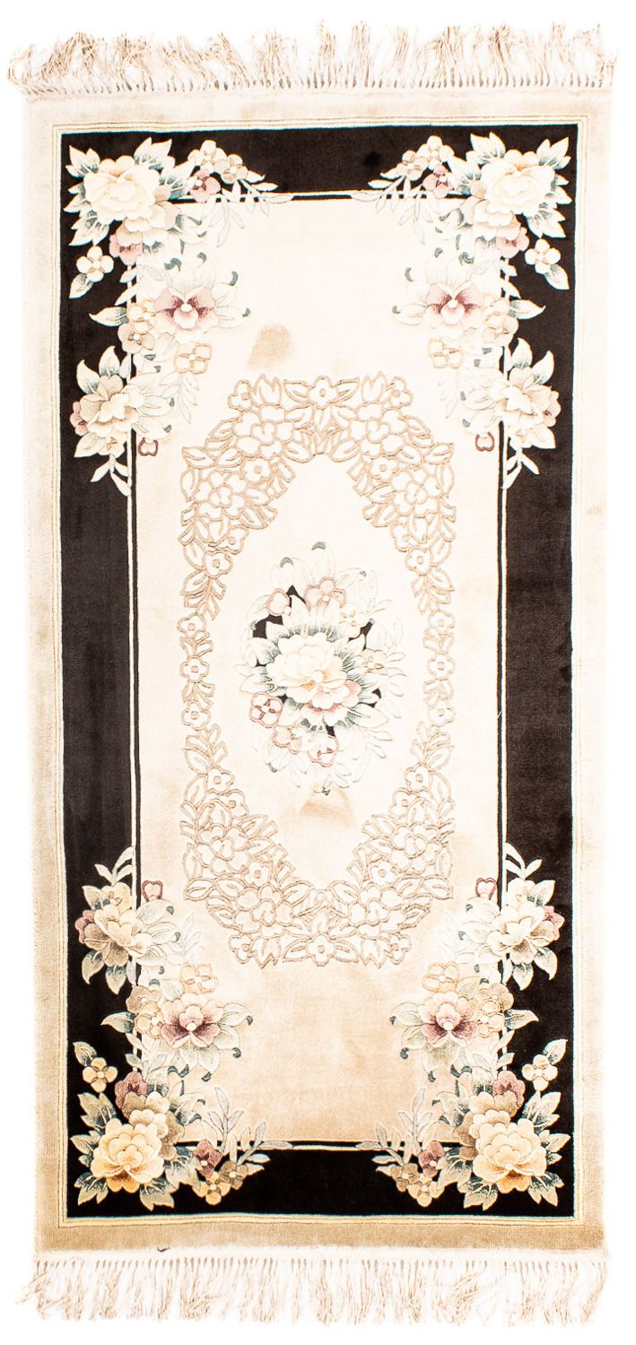 Tapis en soie - Soie chinoise - 138 x 69 cm - beige