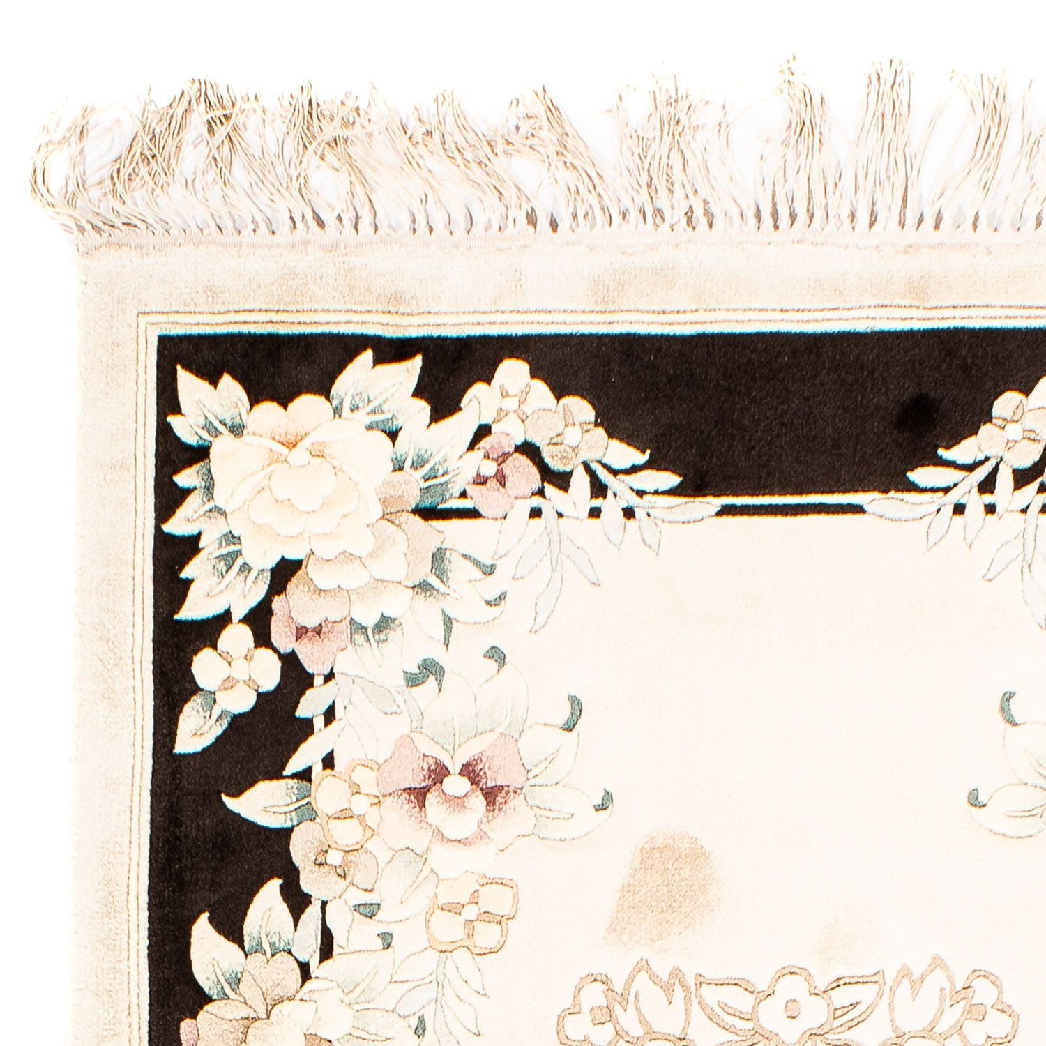 Tapis en soie - Soie chinoise - 138 x 69 cm - beige