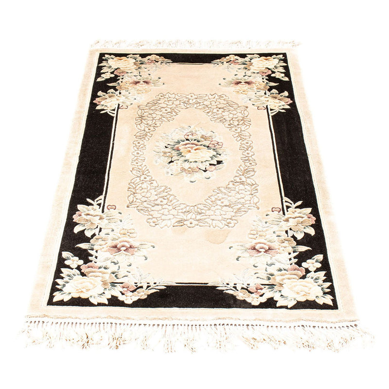 Tapis en soie - Soie chinoise - 138 x 69 cm - beige