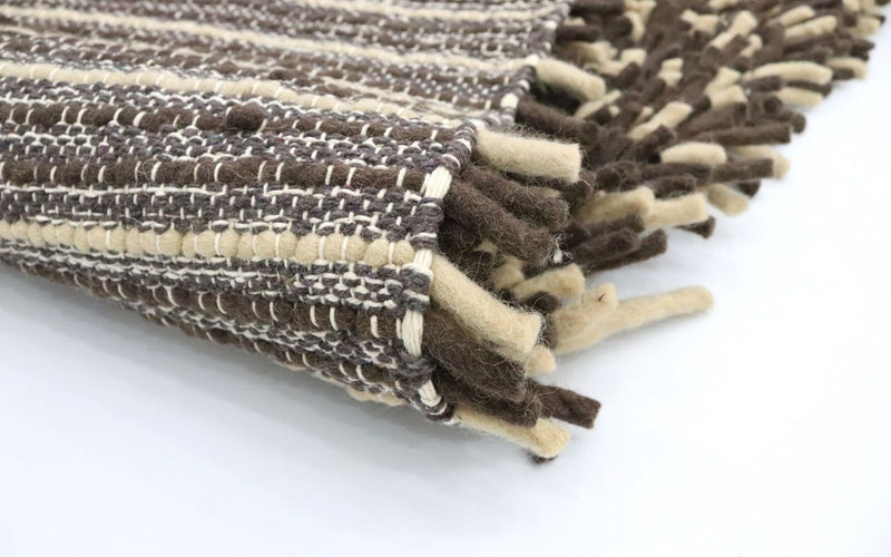 Tapis à poils longs - 200 x 124 cm - multicolore