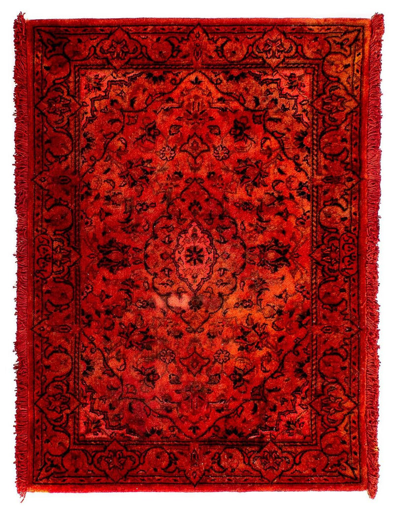 Orientteppich 98 x 70 cm - dunkelrot