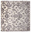 Tapis en viscose carré  - 70 x 70 cm - gris clair