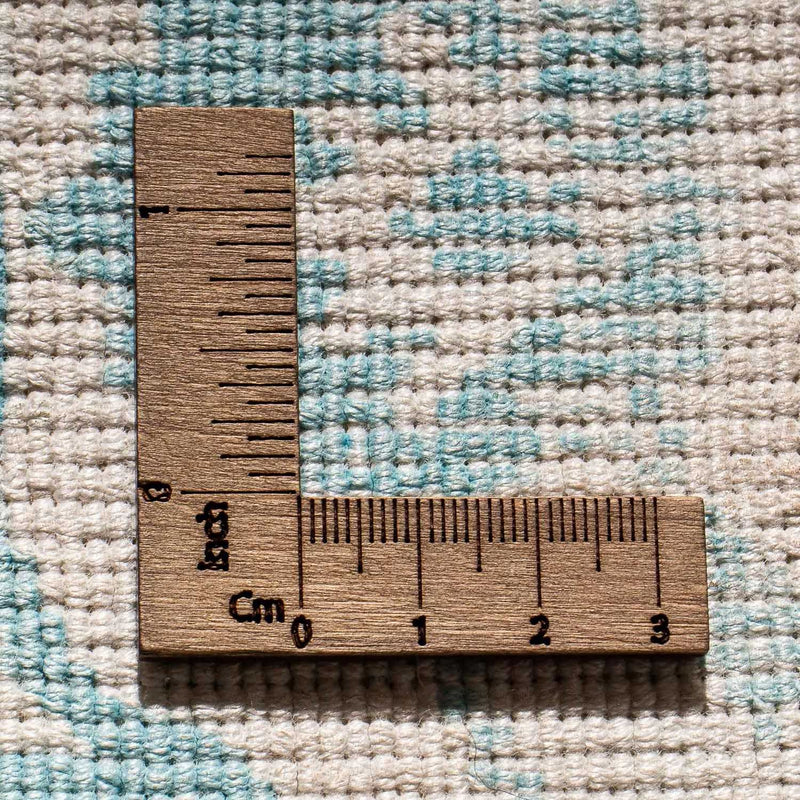 Tapis en viscose carré  - 70 x 70 cm - turquoise