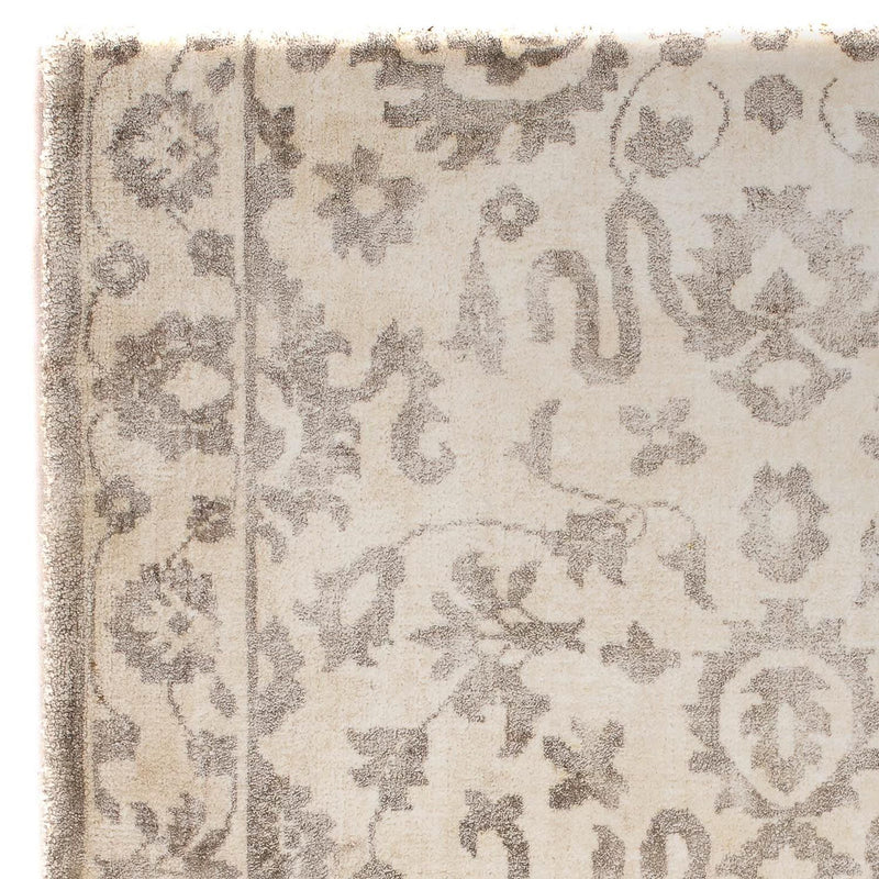 Tapis en viscose carré  - 70 x 70 cm - marron clair