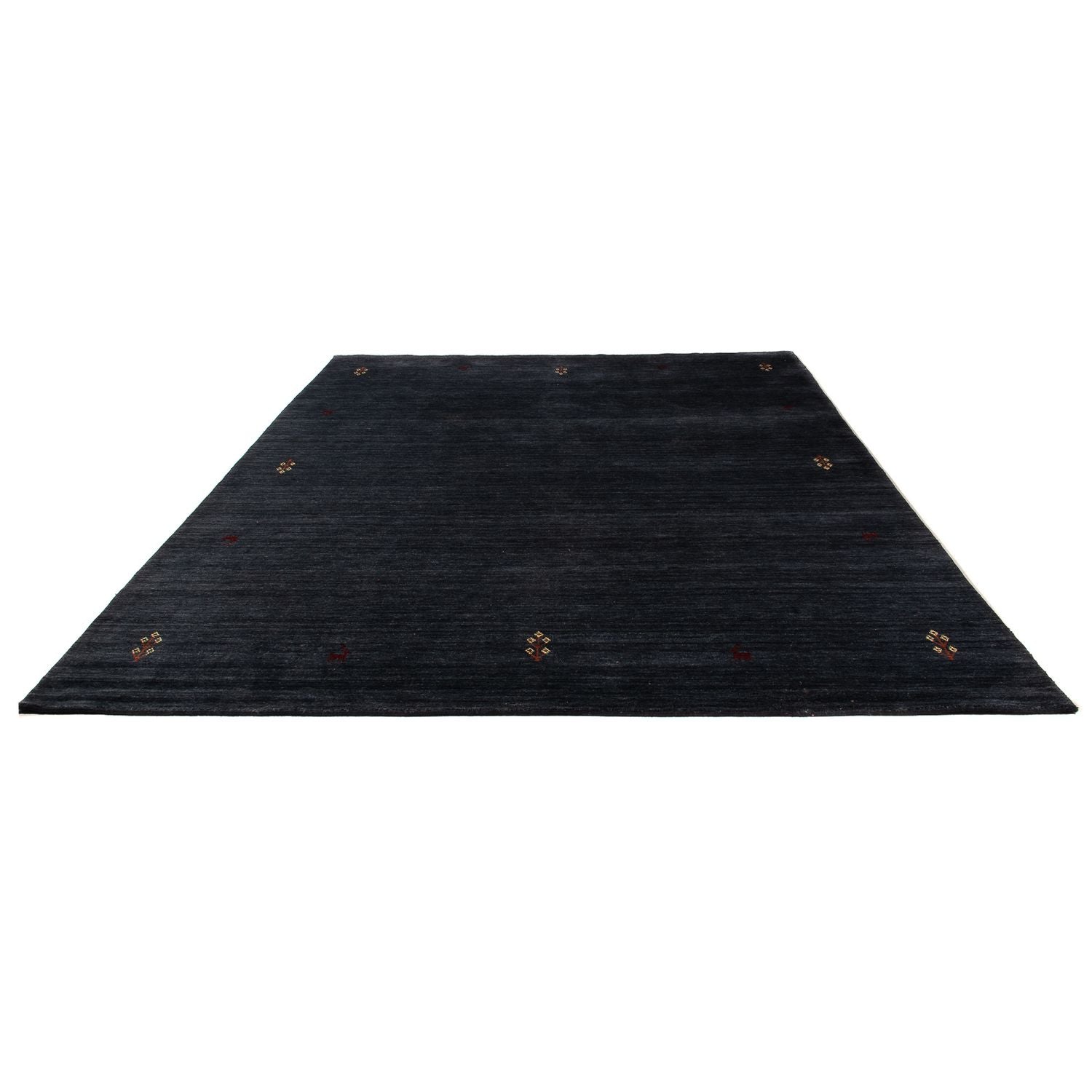 Tapis Gabbeh - Indus - 345 x 245 cm - bleu foncé