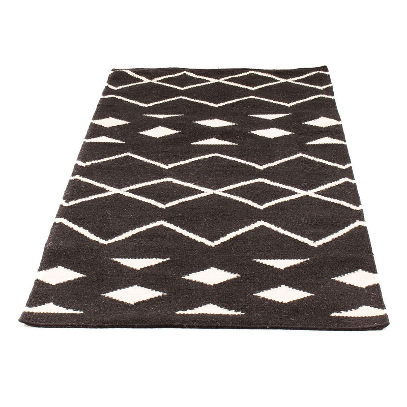 Tapis Kelim - Tendance - 160 x 80 cm - bleu foncé