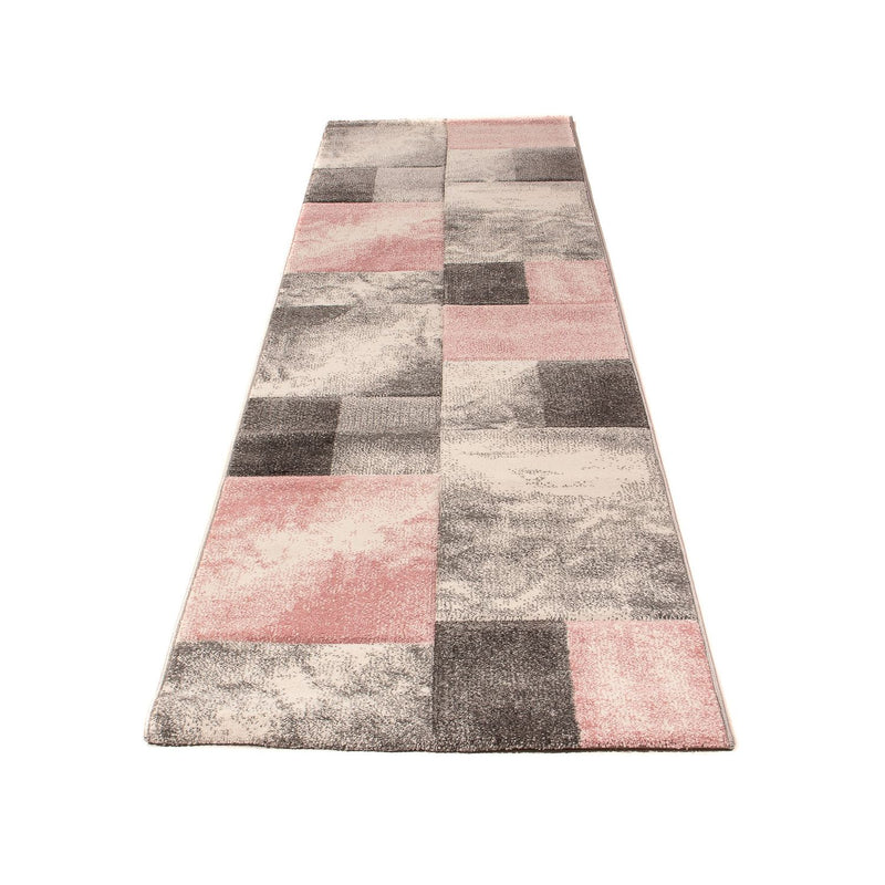 Tapis de couloir Tapis à poil ras - 300 x 80 cm - multicolore
