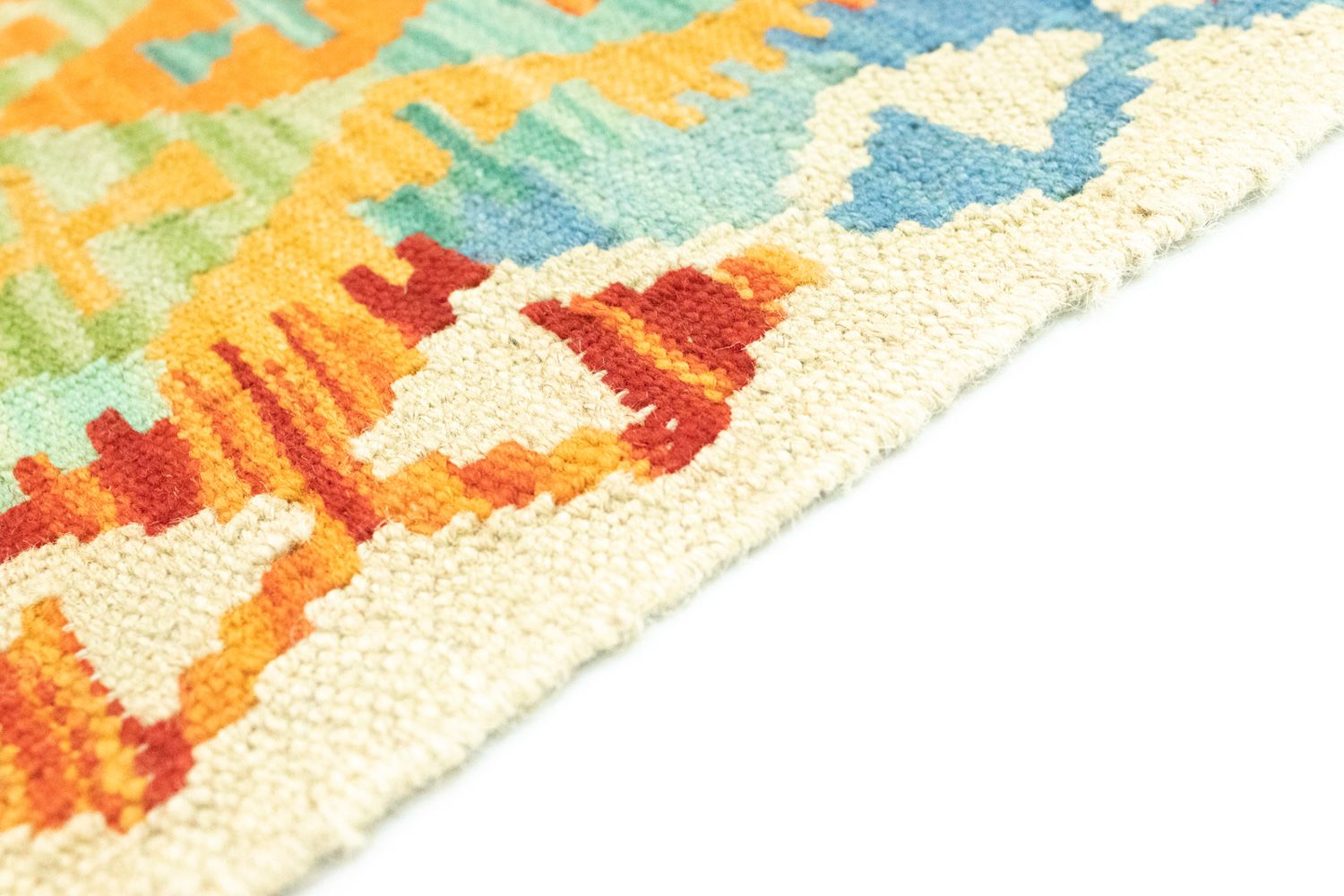 Tapis de couloir Tapis Kelim - Oriental - 197 x 64 cm - colorée