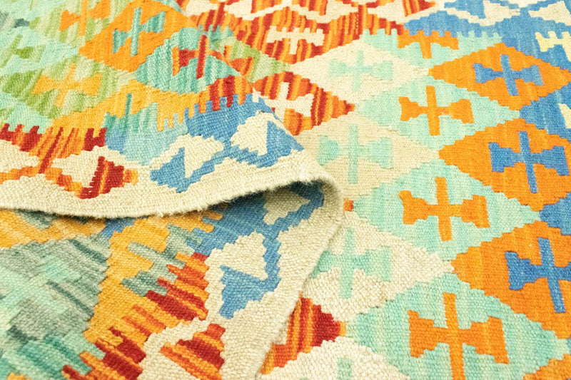 Tapis de couloir Tapis Kelim - Oriental - 197 x 64 cm - colorée