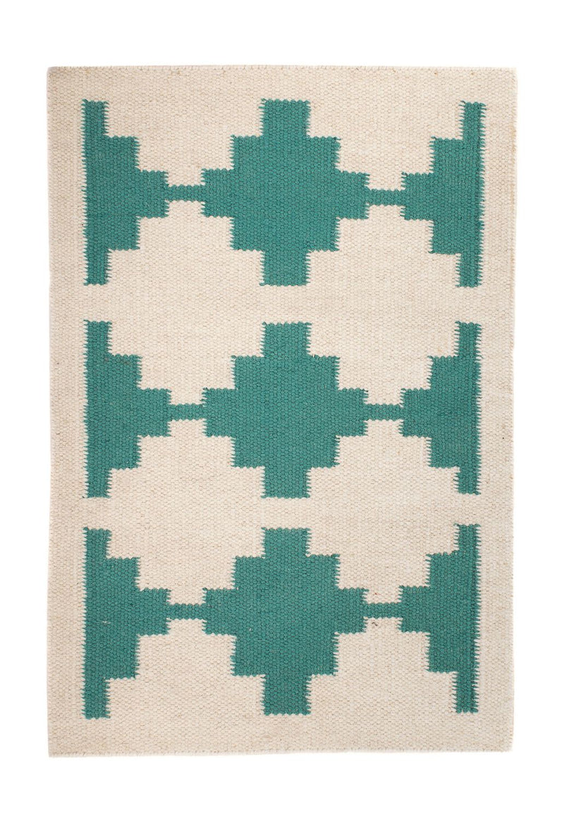 Kelim Teppich - Trendy 90 x 60 cm - beige