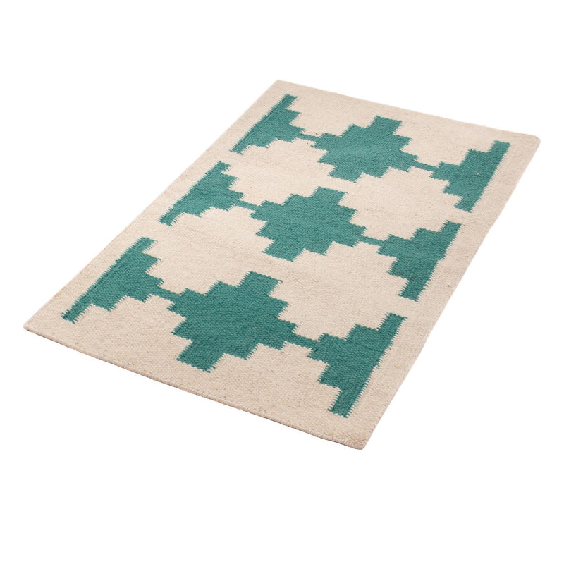 Kelim Teppich - Trendy 90 x 60 cm - beige