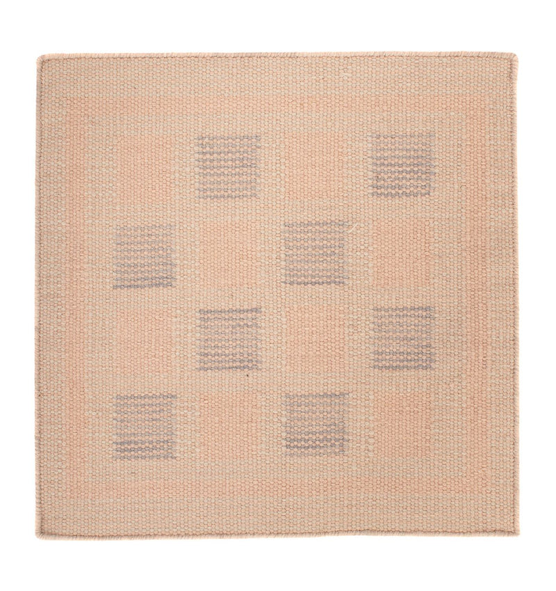 Tapis Kelim - Tendance carré  - 60 x 60 cm - multicolore