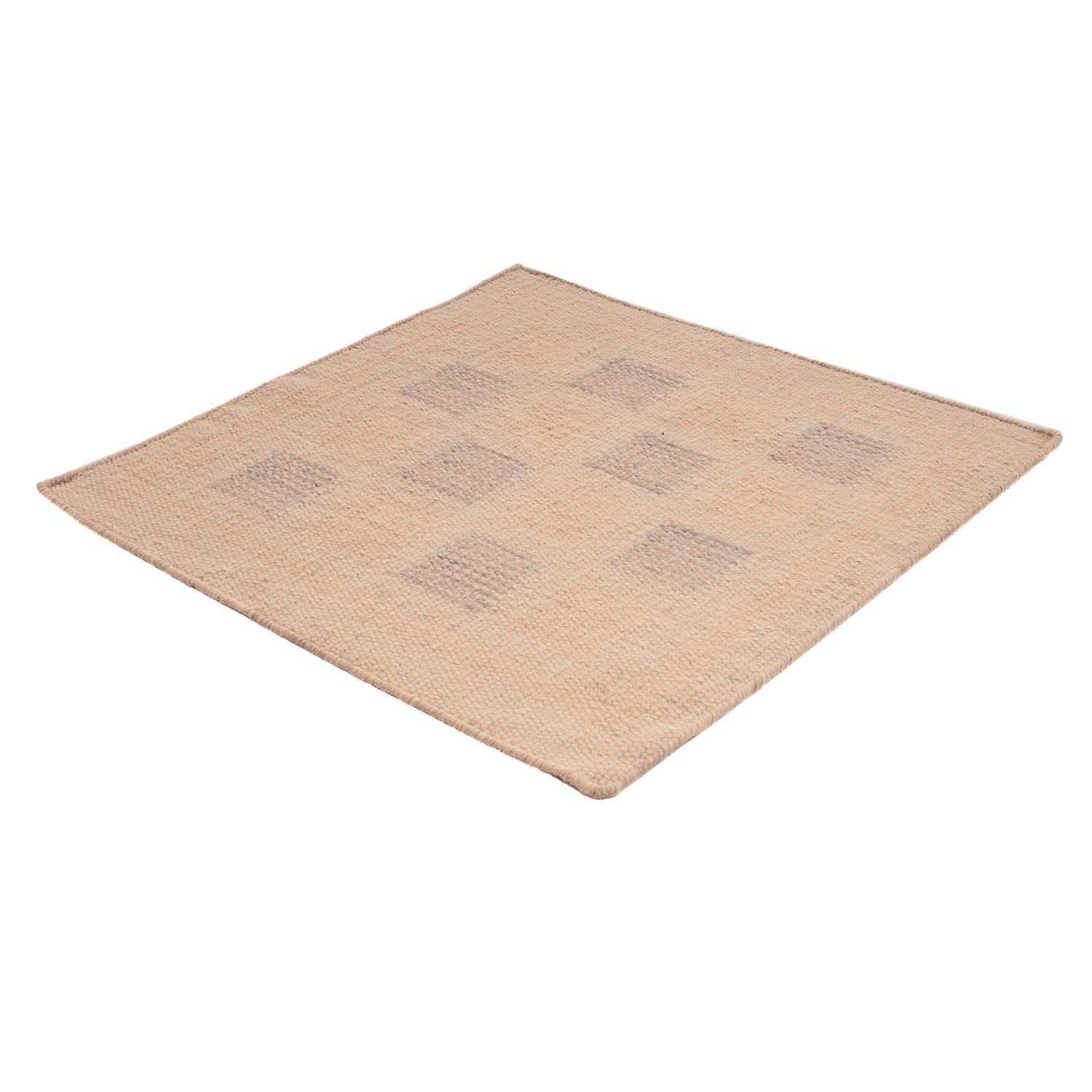 Tapis Kelim - Tendance carré  - 60 x 60 cm - multicolore