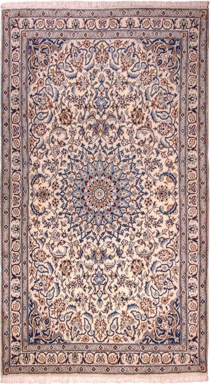 Tapis persan - Nain - Royal - 213 x 118 cm - beige