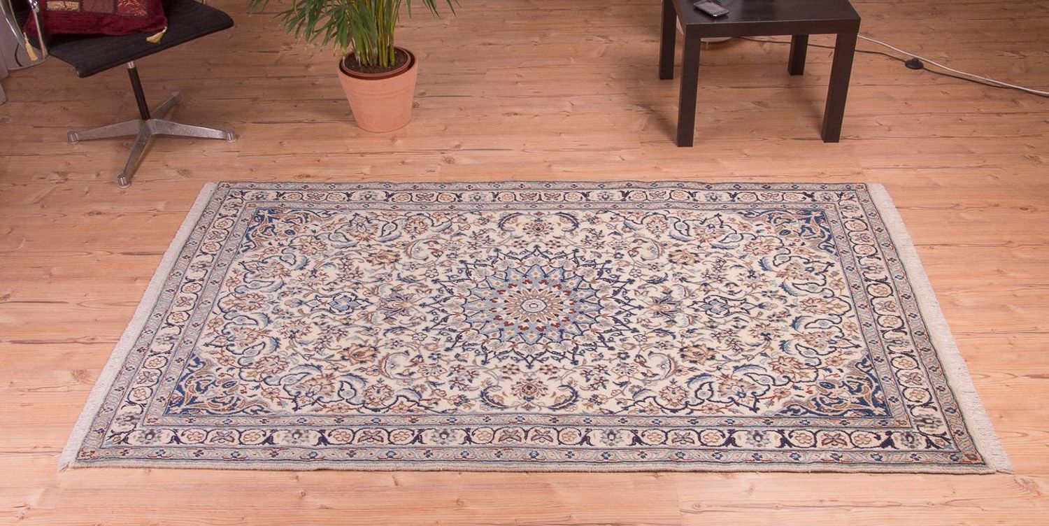 Tapis persan - Nain - Royal - 213 x 118 cm - beige