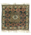 Tapis afghan carré  - 66 x 64 cm - bleu