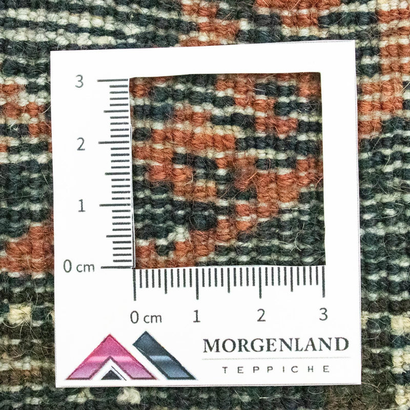 Tapis afghan carré  - 66 x 64 cm - bleu