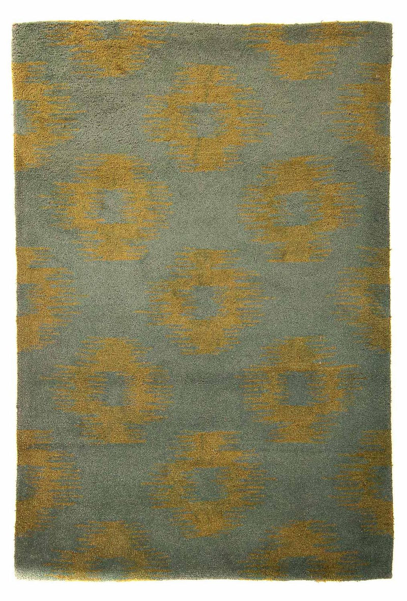 Wollteppich 240 x 150 cm Wohnzimmer Teppich