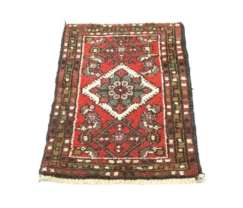 Tapis persan - Nomadic - 65 x 50 cm - rouge