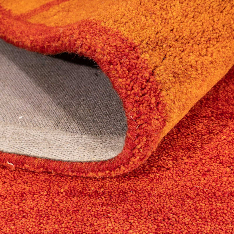 Tapis en laine - 195 x 140 cm - rouille
