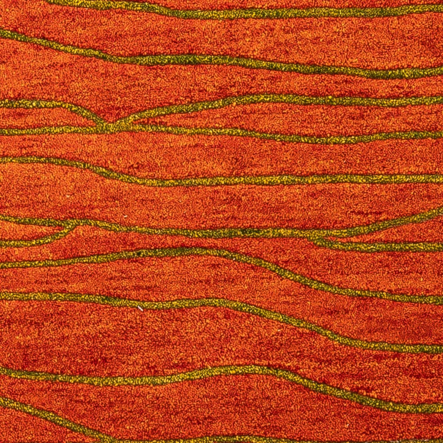 Tapis en laine - 192 x 136 cm - rouille