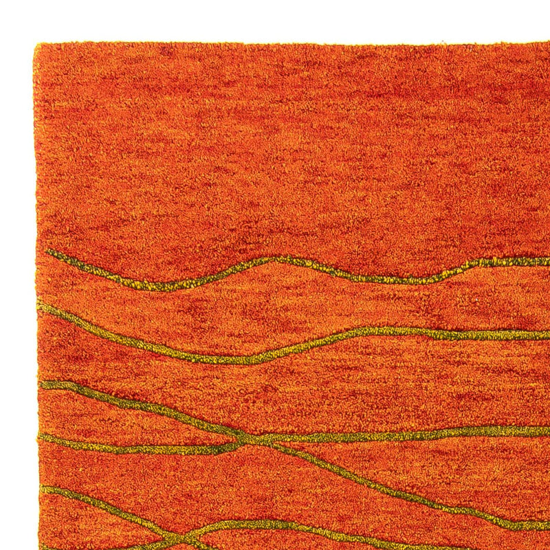 Tapis en laine - 192 x 136 cm - rouille