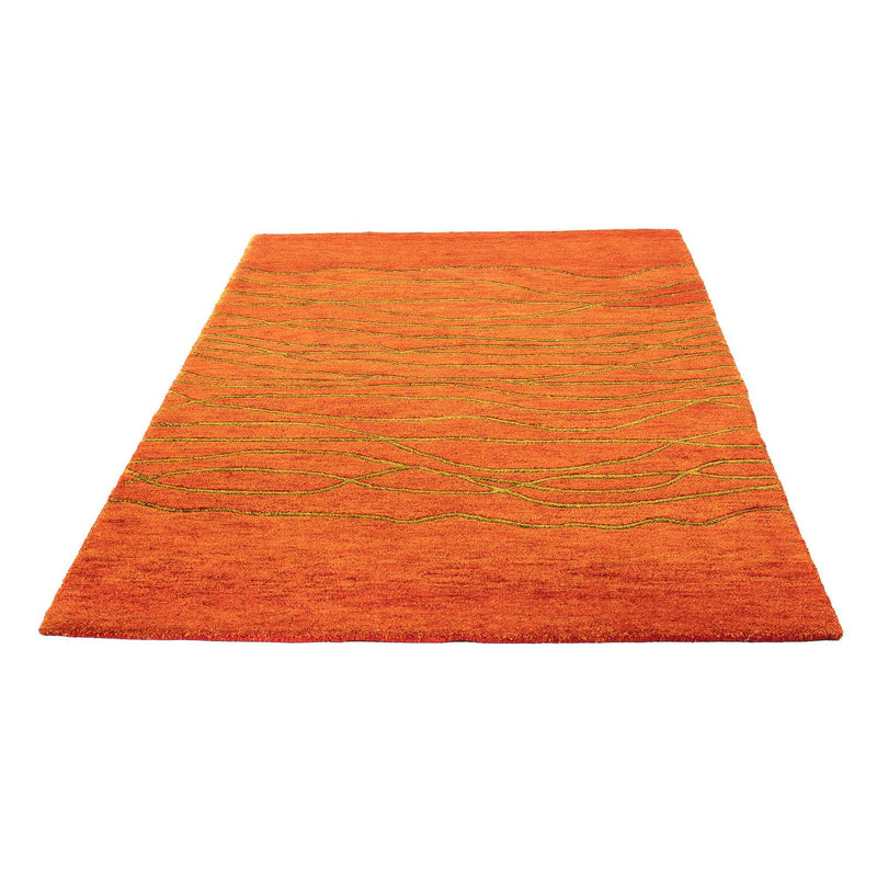 Tapis en laine - 192 x 136 cm - rouille