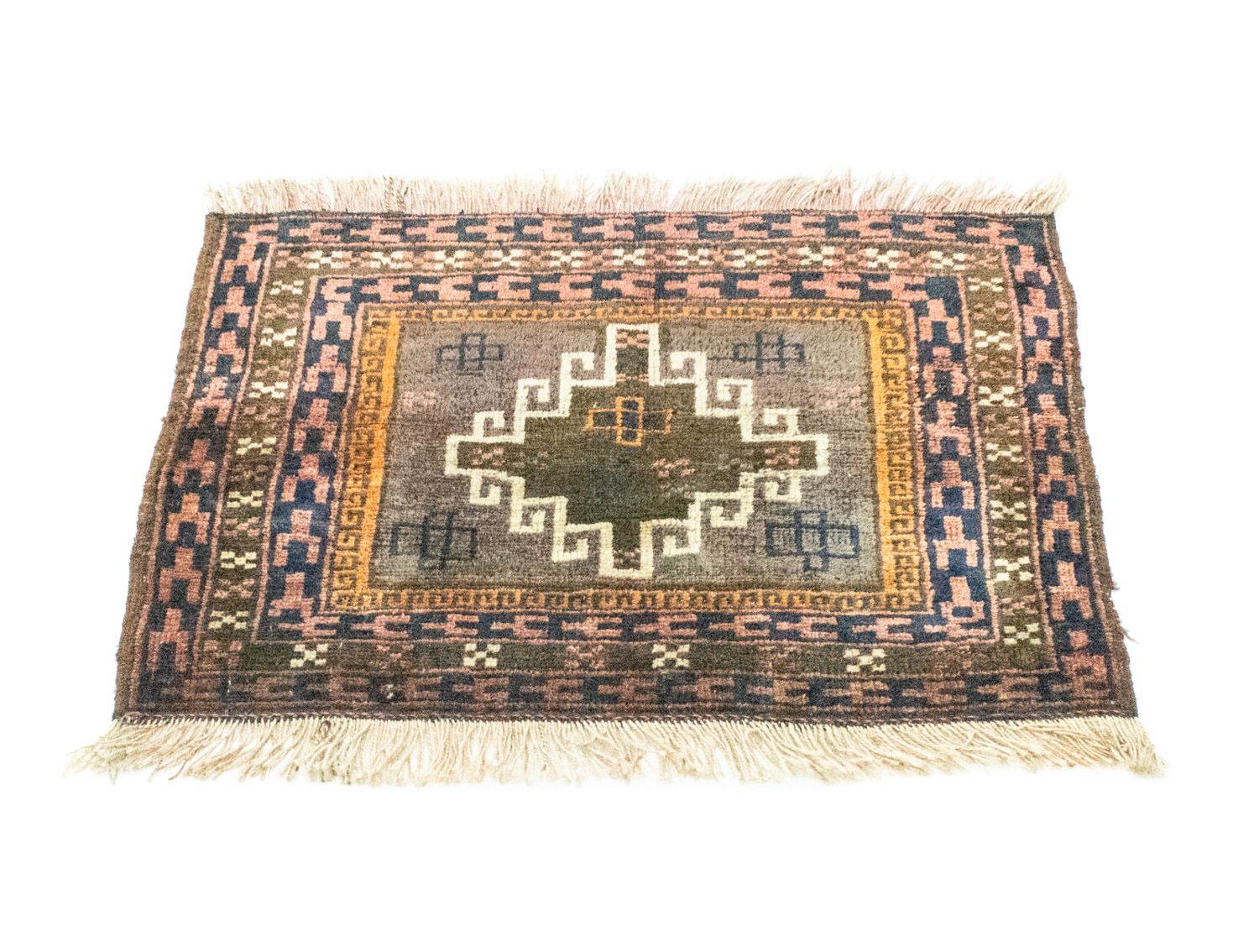 Tapis afghan - 64 x 47 cm - multicolore