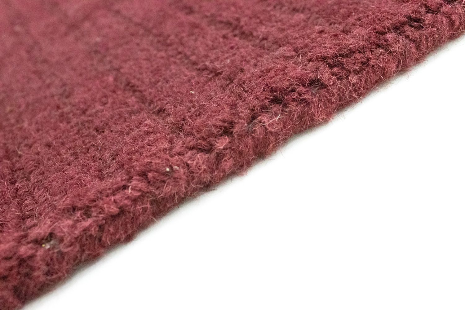 Tapis en laine - 296 x 239 cm - rouge bordeaux