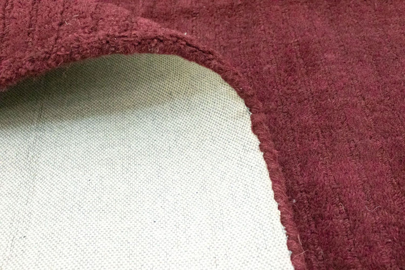 Tapis en laine - 296 x 239 cm - rouge bordeaux