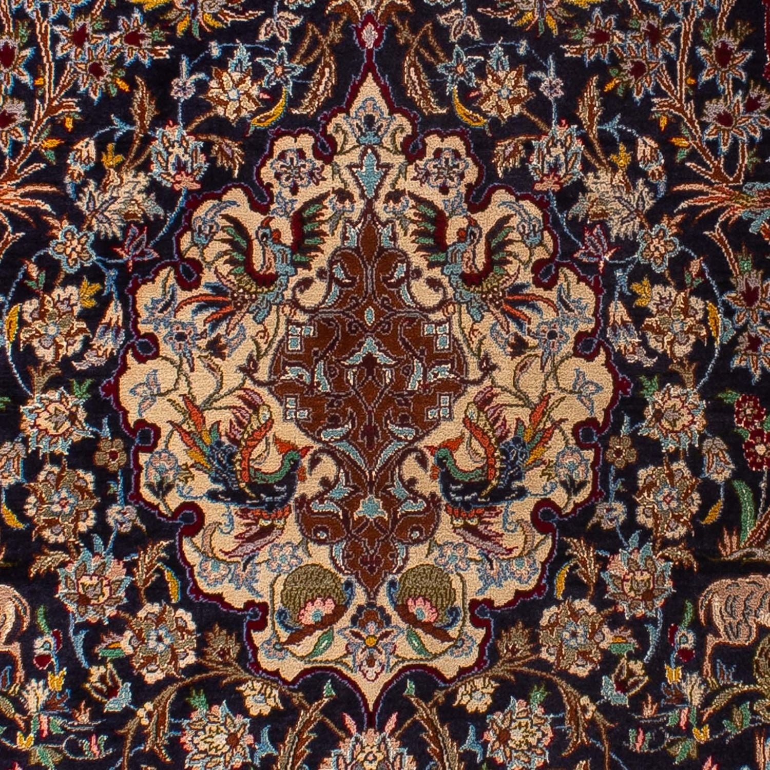 Tapis persan - Isfahan - Premium - 173 x 117 cm - bleu foncé