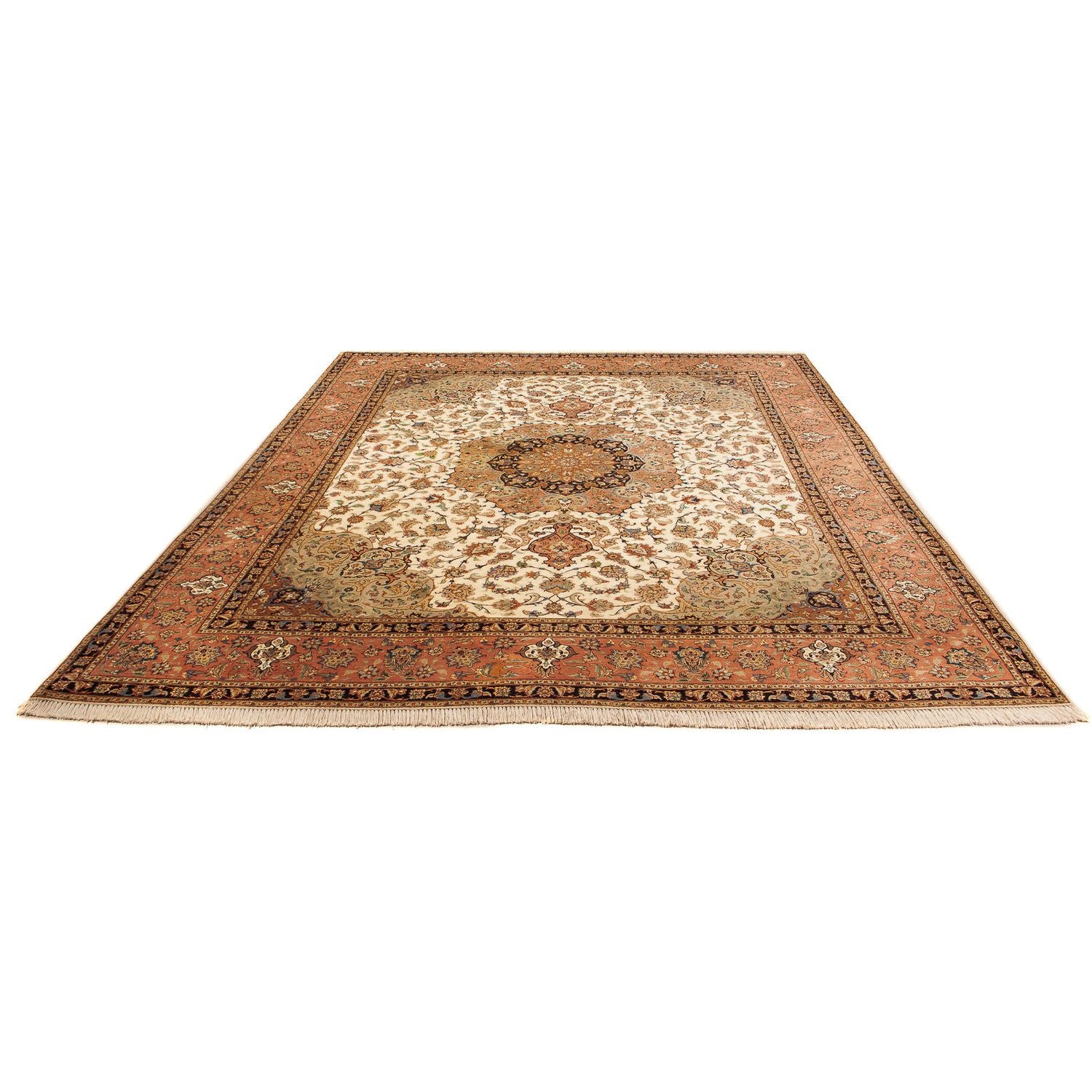 Tapis persan - Tabriz - Royal - 300 x 246 cm - beige