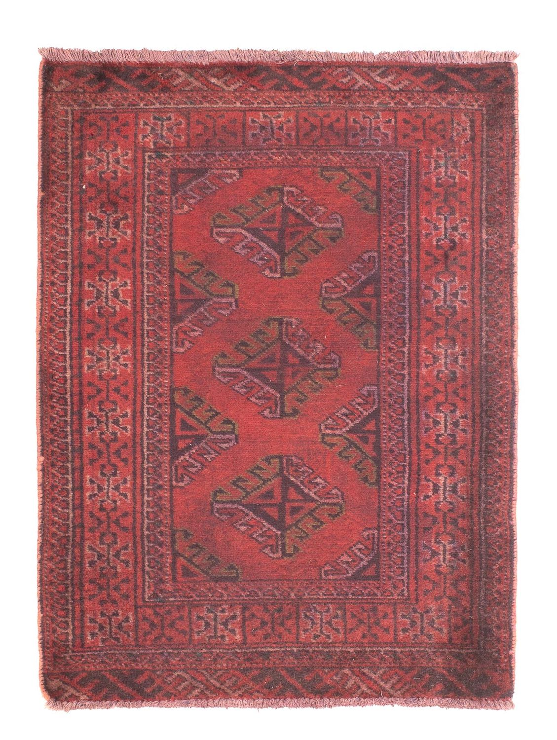 Orientteppich 84 x 66 cm - dunkelrot
