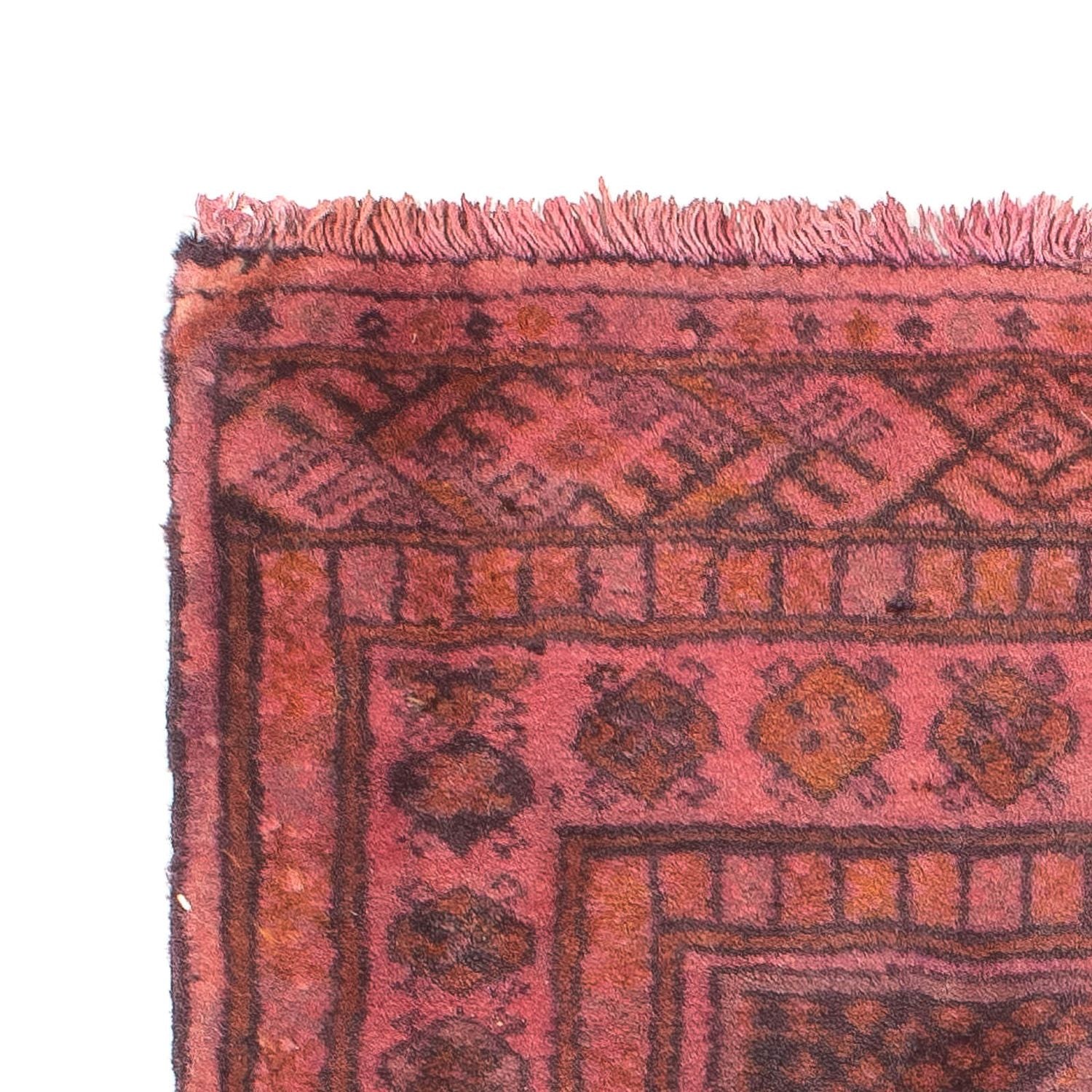 Tapis Turkaman - 86 x 63 cm - rouge clair