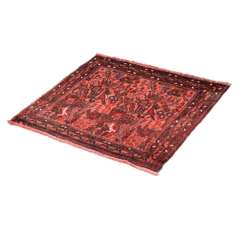 Orientteppich 80 x 68 cm - hellrot