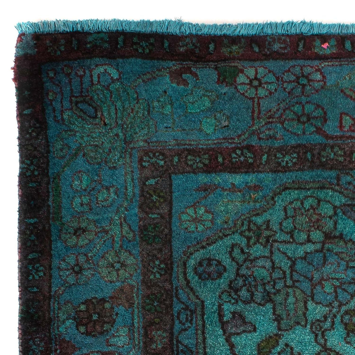 Tapis persan - Nomadic - 119 x 91 cm - bleu clair