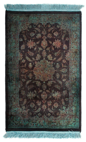 Orientteppich 130 x 76 cm - hellblau