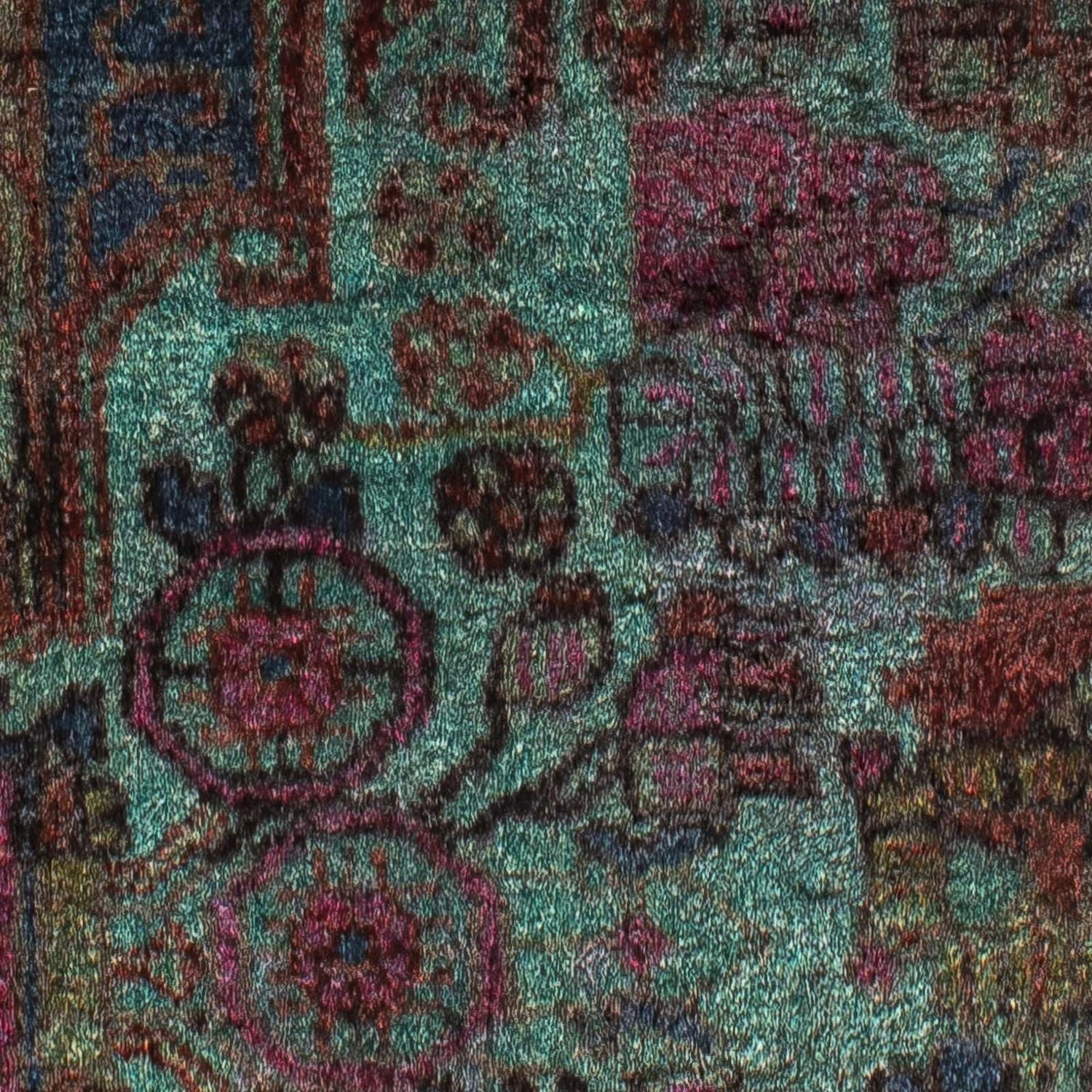 Tapis persan - Nomadic - 111 x 80 cm - bleu clair