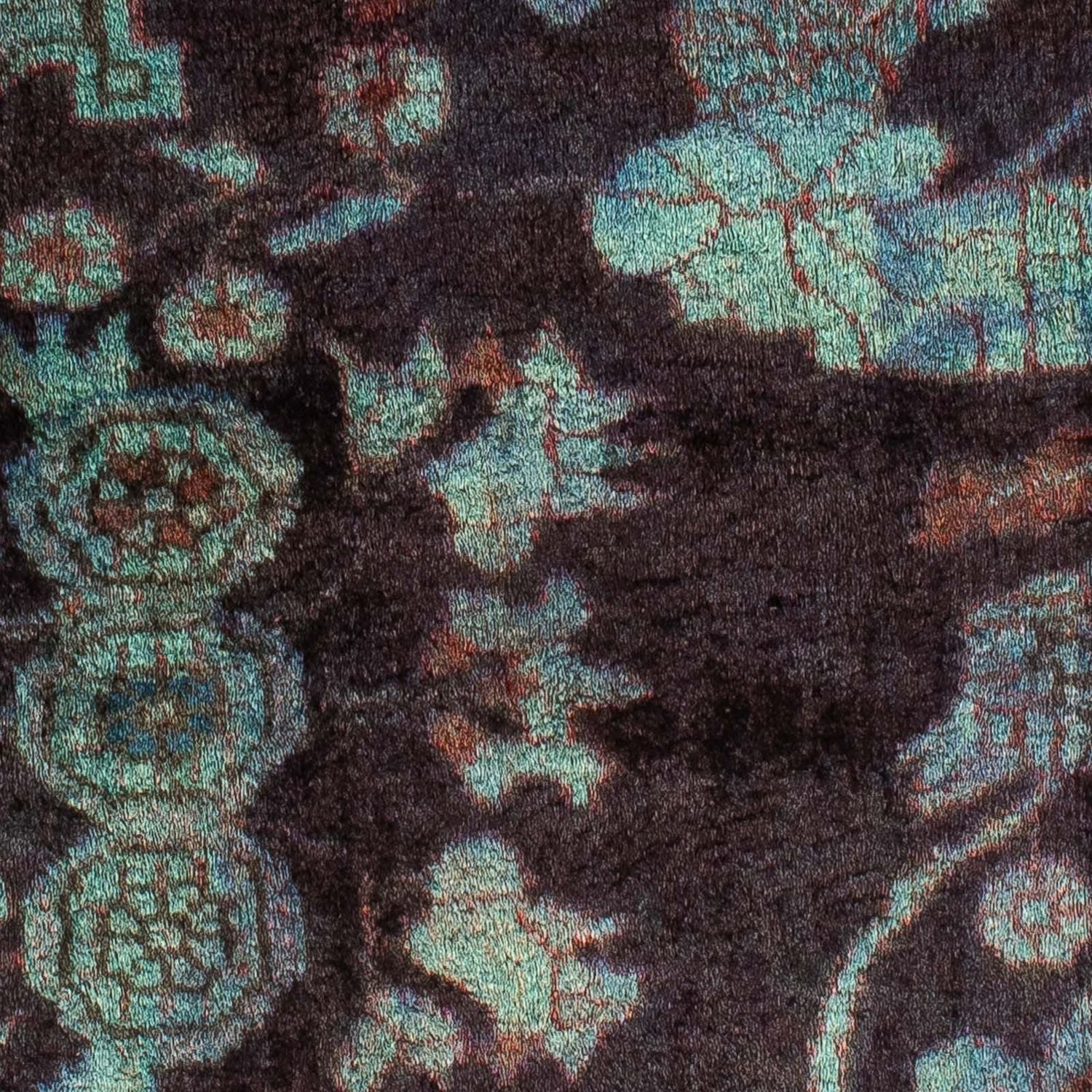Tapis persan - Nomadic - 120 x 97 cm - bleu clair