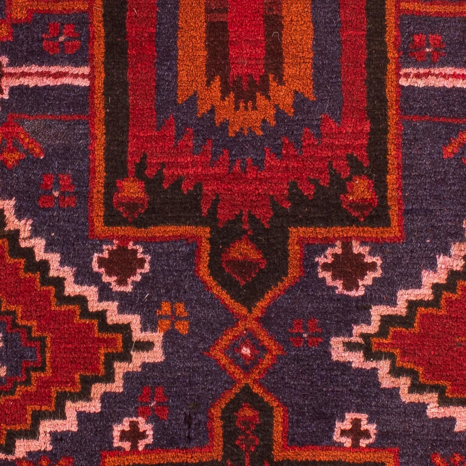Orientteppich 125 x 87 cm - dunkelrot