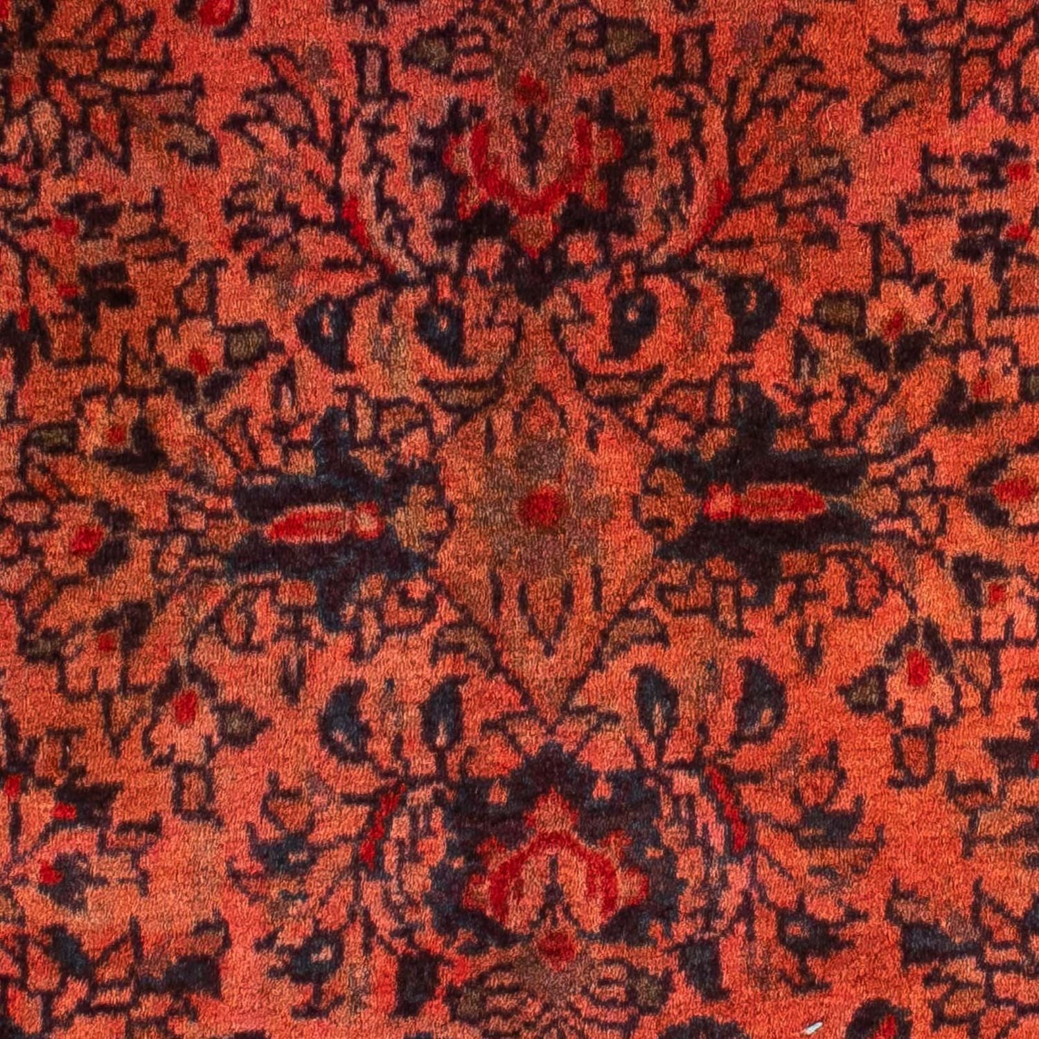 Tapis persan - Classique - 132 x 68 cm - rouge foncé