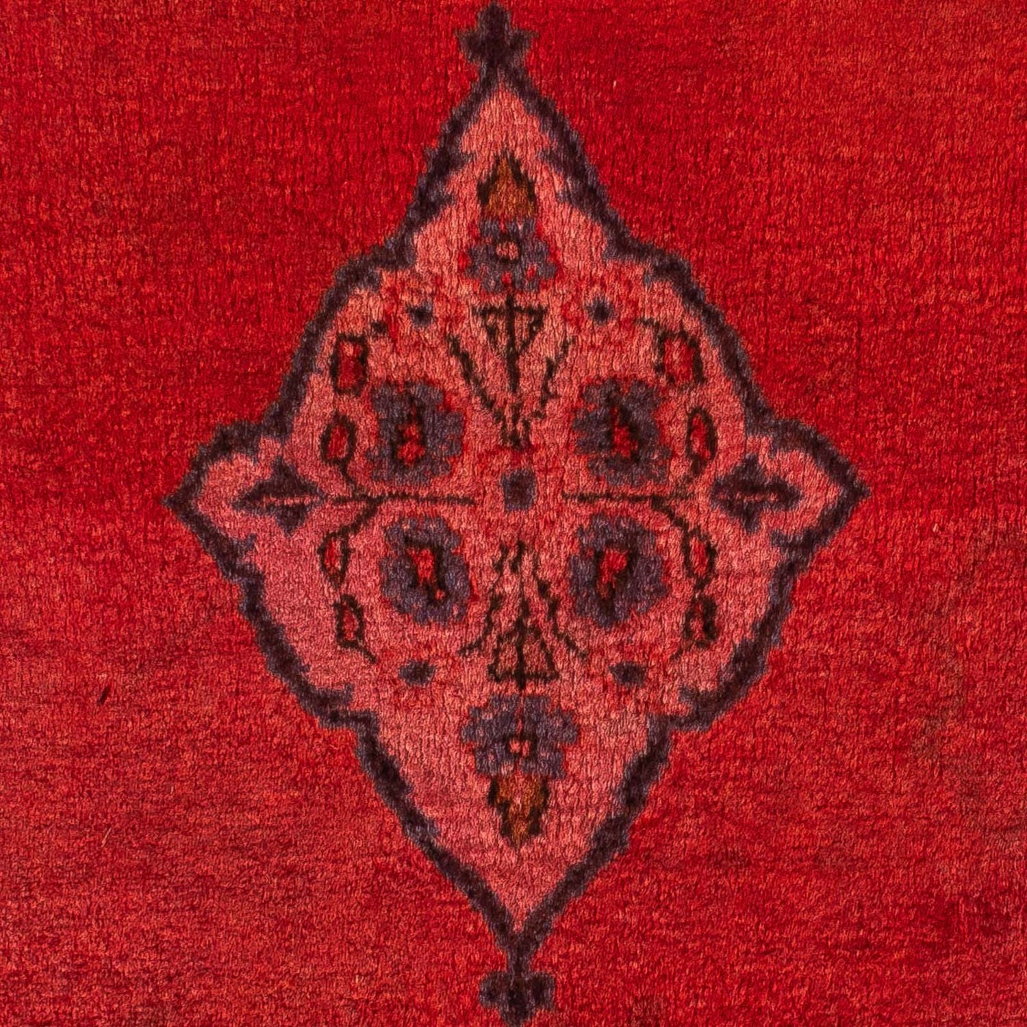 Orientteppich 124 x 63 cm - dunkelrot